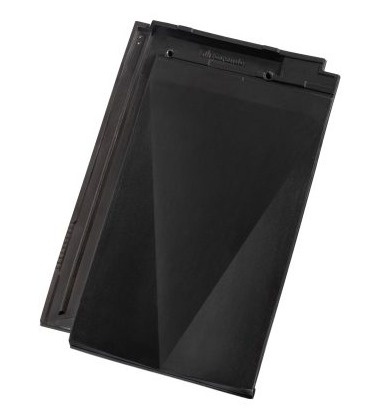 Dachówka nowoczesna V9 czarna satynowa angoba