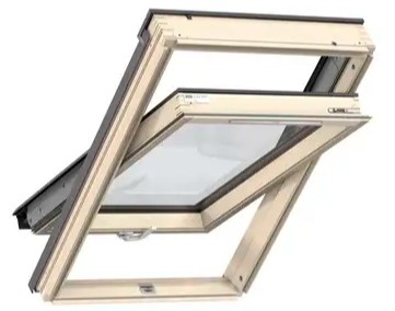 Drewniane okno GLL B otwierane od dołu 78x118