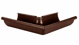 Narożnik zewnętrzny 90° - Ø125mm Brąz