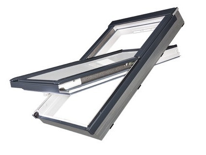Okno dachowe tworzywowe obrotowe PTP-V U41 ABMX 78x118