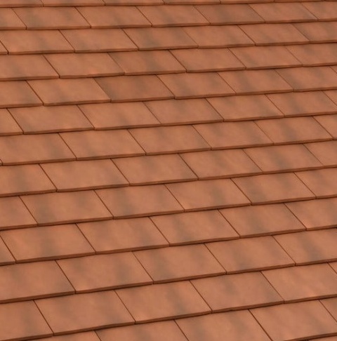 PLAIN TILE STRETTO Huguenot 26,5x37 Burnt Red