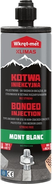 Kotwa iniekcyjna poliestrowa MONT BLANC